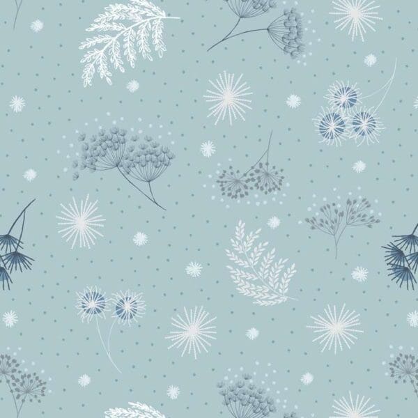 Secret Winter Garden Flannel A659.2 Frosted garden on mist blue by Lewis & Irene fabrics Secret Winter Garden Flannel A659.2 Frosted garden on mist blue by Lewis & Irene fabrics