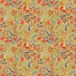 Nature treasures A849.3 on green fabric by Lewis and Irene