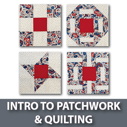 Intro to Patchwork & Quilting Workshop (2 days) – 16th & 17th January 2027 Intro to Patchwork & Quilting Workshop (2 days) - 16th & 17th January 2027